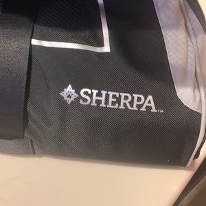 A dog or cat carrier that is airline approved!  All straps and in brand new